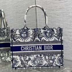 DIOR Embroidery Tote Bag Shopping Bag Handbag 4 color