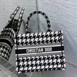 DIOR Embroidery Tote Bag Shopping Bag Handbag 3 size