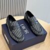 Dior Men Loafer Cowhide Leather Suit Shoes 3 color