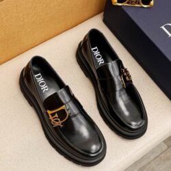 Dior Men Cowhide Leather Suit Shoes Dress shoes