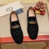 GUCCI Loafer Men's Dress shoes Velvet Black
