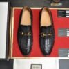 GUCCI  Men's Cow Leather Shoes Suit shoes Black