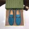GUCCI Loafer Men’s Dress shoes Velvet suit shoes 5 color