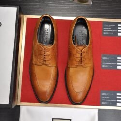 GUCCI Men's Cow Leather Shoes Suit Shoes