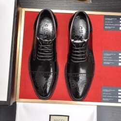 GUCCI Men's Cow Leather Shoes Suit Shoes