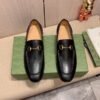 GUCCI  Men's Cow Leather Shoes Suit Shoes black