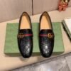 GUCCI  Men's Cowhide Leather Shoes Suit Shoes black