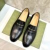 GUCCI Cowhide Leather Shoes Men Suit Shoes 2 color