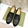 GUCCI Cowhide Leather Shoes Men Suit Shoes 2 color