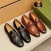 GUCCI Men's Cow Leather Shoes Suit Shoes Casual Shoes
