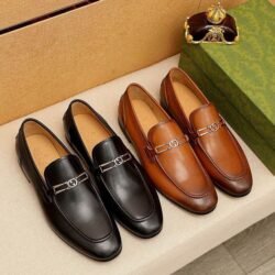 GUCCI Men's Cow Leather Shoes Suit Shoes Casual Shoes