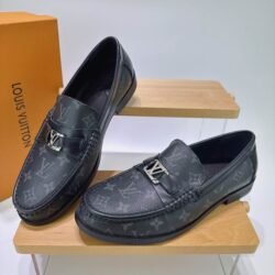 LOUIS VUITTON Men Cowhide Leather Shoes Suit Shoes