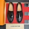 LOUIS VUITTON Men Cowhide Leather Shoes Suit Shoes 3 color