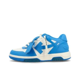 OFF-WHITE Out Of Leather Sneakers Men's Shoes  Blue