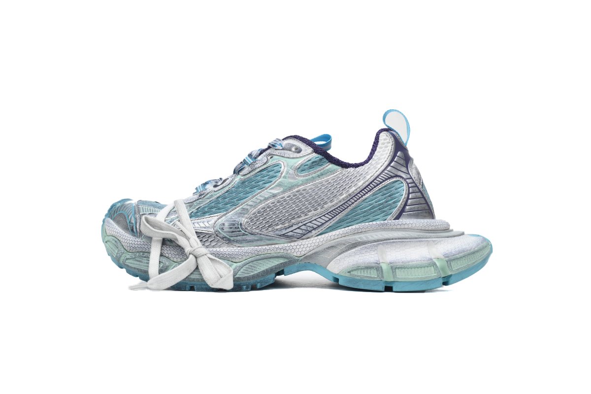 Balenciaga 3XL Sneakers men's shoes White Silver Blue