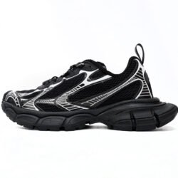 Balenciaga 3XL Lace Up Sneakers  men's shoes Black And White