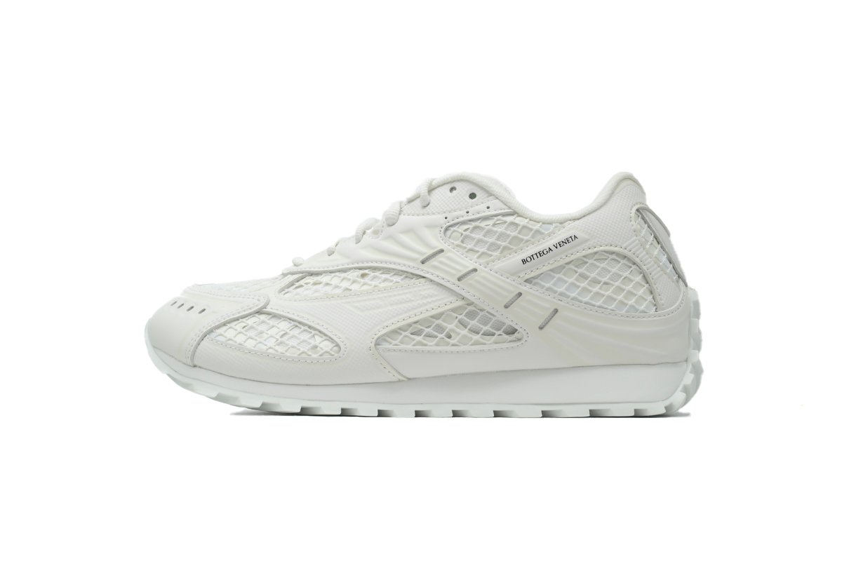Bottega Veneta Orbit Lace Up Sneakers white
