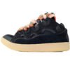 Lanvin a Curb Sneaker Leather Sneakers Women's Men's Shoes Black