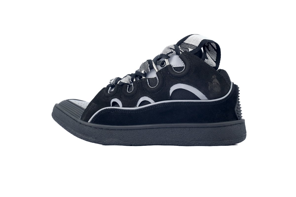 Lanvin a Curb Sneaker Leather Sneakers Women's Men's Shoes black