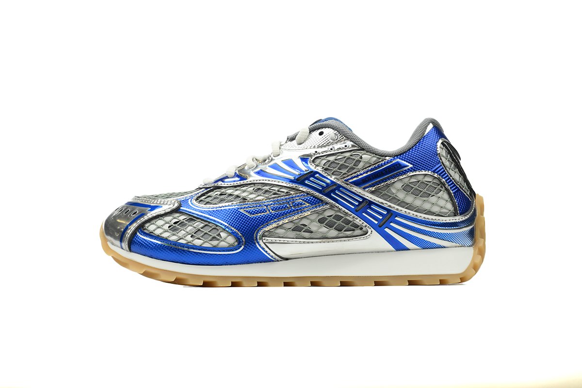 Bottega Veneta Orbit Low Top Casual Shoes Men's Blue Gray