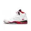 136027-120 Air Jordan 5 “Fire Red Black Tongue” HQ7978-101