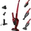 AEG Ergorapido 2in1 Akku Staubsauger, Beutellos, inkl. Tierhaardüse, ETM Testsieger, bis zu 45Min Laufzeit, Freistehend, 180° Drehgelenk, Bürstenreinigungsfunktion, LED-Frontlichter, Rot, CX7-2-45AN