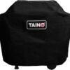 TAINO Basic Abdeckhaube Schwarz Regenschutz Gasgrill Plane Abdeckung Wetterschutz Abdeckplane Oxford Gewebe142x52x94cm (BxTxH)