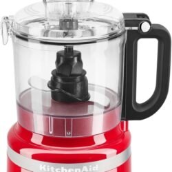 KitchenAid Food Processor - Kompakter Küchenmaschine mit 2 geschwindigkeitsstufen und Pulsfunktion - Zerkleinern, Kneten, Reiben und Schneiden - BPA-Frei - 1,7L Schüssel - 250 W - Schwarz