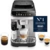 De’Longhi Magnifica Evo - Perfetto Kaffeevollautomat mit LatteCrema-Milchaufschäumer, 7 One-Touch-Getränke, Cappuccino, Espresso Kaffeemaschine, Soft-Touch-Bedienfeld, Schwarz (ECAM292.81.B)