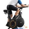 Merach Exercise Bike with Incline & Decline, Stationary Bike for Home Gym Fitness, Automated Magnetic Resistance, Indoor Workout Bike with Self-Developed App, 350 lbs Weight Capacity