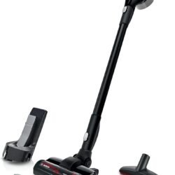 Bosch Akku-Staubsauger Unlimited Serie 8 ProPower BSS81POW1, kabelloser Handstaubsauger, beutellos, Hygiene-Filter, hohe Saugleistung, Lange Laufzeit, XXL-Polsterdüse, Fugendüse, schwarz