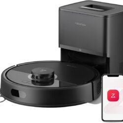 roborock Q7 L5+ Saugroboter mit Wischfunktion, Automatischer Staubentleerung, Dual Anti-Tangle System, 8.000 Pa Saugkraft, LiDAR-Navigation,Wischroboter für Teppich, Tierhaare, APP Steuerung(Schwarz)