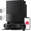 roborock Qrevo Serie Saugroboter mit Wischfunktion, 8000Pa Saugkraft(verbessert von Qrevo S), Anti-Verfilzungs-Seitenbürste, Hindernisvermeidung, LiDAR-Navigation, All-in-One Dock, Weiß(QV 35A Set)