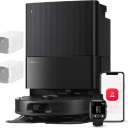 roborock Qrevo Serie Saugroboter mit Wischfunktion, 8000Pa Saugkraft(verbessert von Qrevo S), Anti-Verfilzungs-Seitenbürste, Hindernisvermeidung, LiDAR-Navigation, All-in-One Dock, Weiß(QV 35A Set)