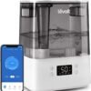 Levoit Smart Luftbefeuchter für große Räume, Top-Fill Humidifier, Warm&Kalter Nebel max 550 ml/h, bis 40-70m², leise Raumbefeuchter für Kinderzimmer, Pflanzen, Auto Shut-off, 6 L, Weiß