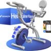 MERACH 4-in-1 Heimtrainer Fahrrad mit eigener Trainings-App, Leises Hometrainer Fahrrad, 16-facher Magnetwiderstand, LCD-Display, Handpulsmessung, Klappbar Heimtrainer, Bequemer Sitz, Widerstandsband