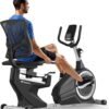 MERACH Recumbent Exercise Bikes for home, Light Commercial High-end Recumbent Bike for Seniors Adults, Magnetic Recumbent Exercise Bike with Smart Bluetooth and Exclusive App, LCD, Heart Rate Handle