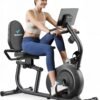 MERACH Recumbent Exercise Bikes for Home with Smart Bluetooth Equipment Exercise Bikes App,LCD,Heart Rate Handle Stationary Bikes for Home, Magnetic Recumbent Exercise Bike for Seniors Gym S08/S23