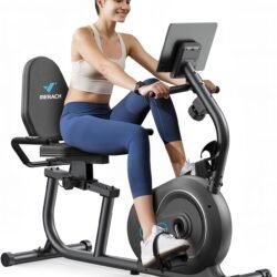MERACH Recumbent Exercise Bikes for Home with Smart Bluetooth Equipment Exercise Bikes App,LCD,Heart Rate Handle Stationary Bikes for Home, Magnetic Recumbent Exercise Bike for Seniors Gym S08/S23