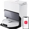 roborock S8 MaxV Ultra Saugroboter mit Wischfunktion&Hebarem Wischmopp, Umfangreiche Reinigung Durch die ausfahrbaren Seitenbürste, 10.000 Pa, 60 °C Heißwasser-Moppwäsche, All-in-One-Dock