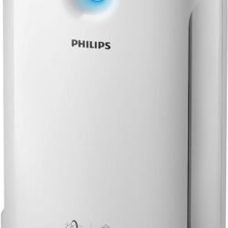Philips Series 2000 Luftreiniger – entfernt Pollen, Staub, Viren und Aerosole* in Räumen mit bis zu 79 m², 3 Geschwindigkeitsstufen, Sleep-Modus (AC2887/10), Weiß-schwarz