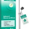 hansgrohe Activera Select S - Duschset mit Duschkopf wassersparend (EcoSmart, 2 Strahlarten), Duschschlauch (1,60 m) und Duschstange (0,90 m), Mattschwarz, 28046670