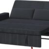 Devoko 2-Sitzer Schlafsofa 160 cm breit, Modernes Sofa mit Schlaffunktion, Ausziehbare Schlafcouch mit Verstellbarer Rückenlehne, Platzsparendes Klappsofa für Wohnzimmer, Beige