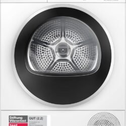 Bosch WQG235D00, Stiftung Warentest GUT (2,2)*, Serie 6, Wärmepumpentrockner 8 kg, Schneller getrocknete Wäsche, Auto Dry, Option Halbe Beladung, Sensitive Drying-System, Selbstreinigender Kondensator