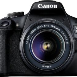 Canon EOS 2000D Spiegelreflexkamera - mit Objektiv EF-S 18-55 F3.5-5.6 III (24,1 MP, DIGIC 4+, 7,5 cm (3.0 Zoll) LCD, Display, Full-HD, WiFi, APS-C CMOS-Sensor), schwarz